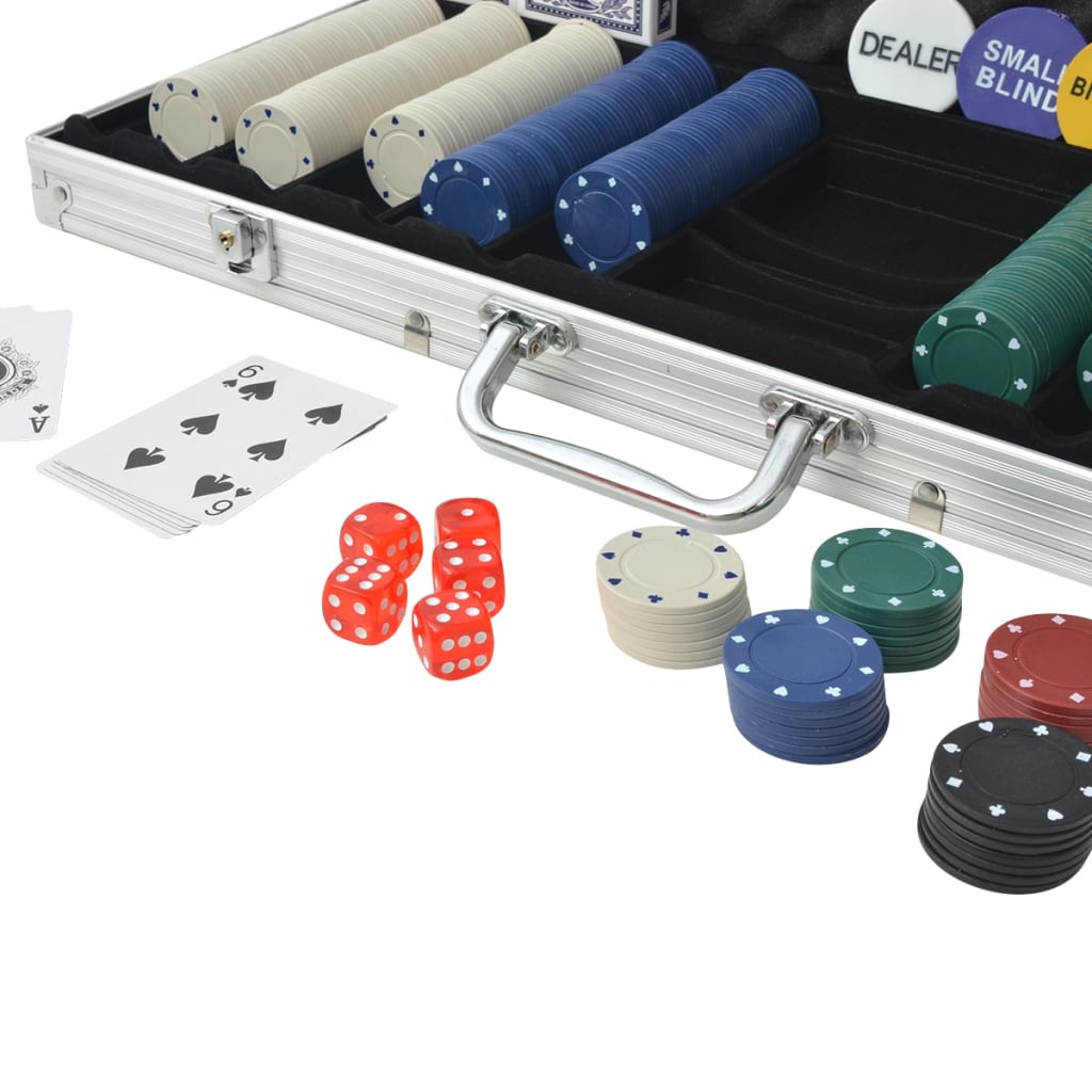 Set de poker avec 1000 jetons en aluminium