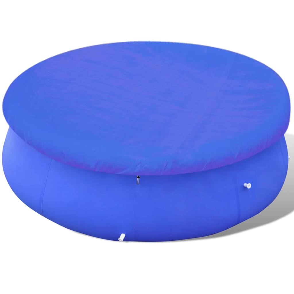 Zwembadhoezen 2 st rond 90 g/m² 540cm PE