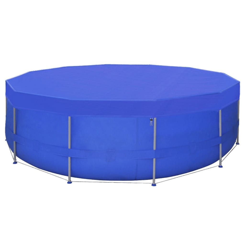 Zwembadhoezen 2 st rond 90 g/m² 460 cm PE