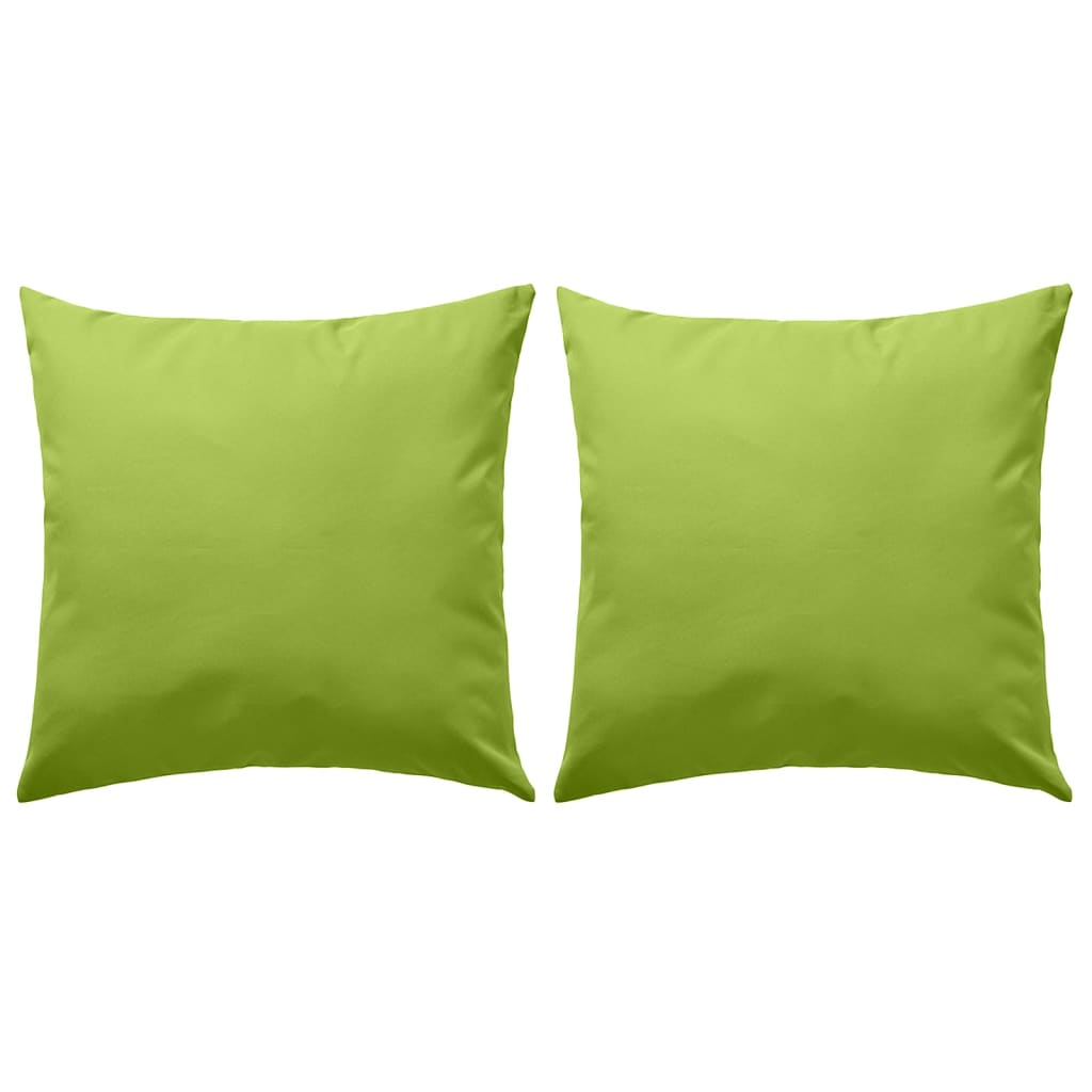 Coussins d'extérieur 45x45 cm vert pomme 4 pcs