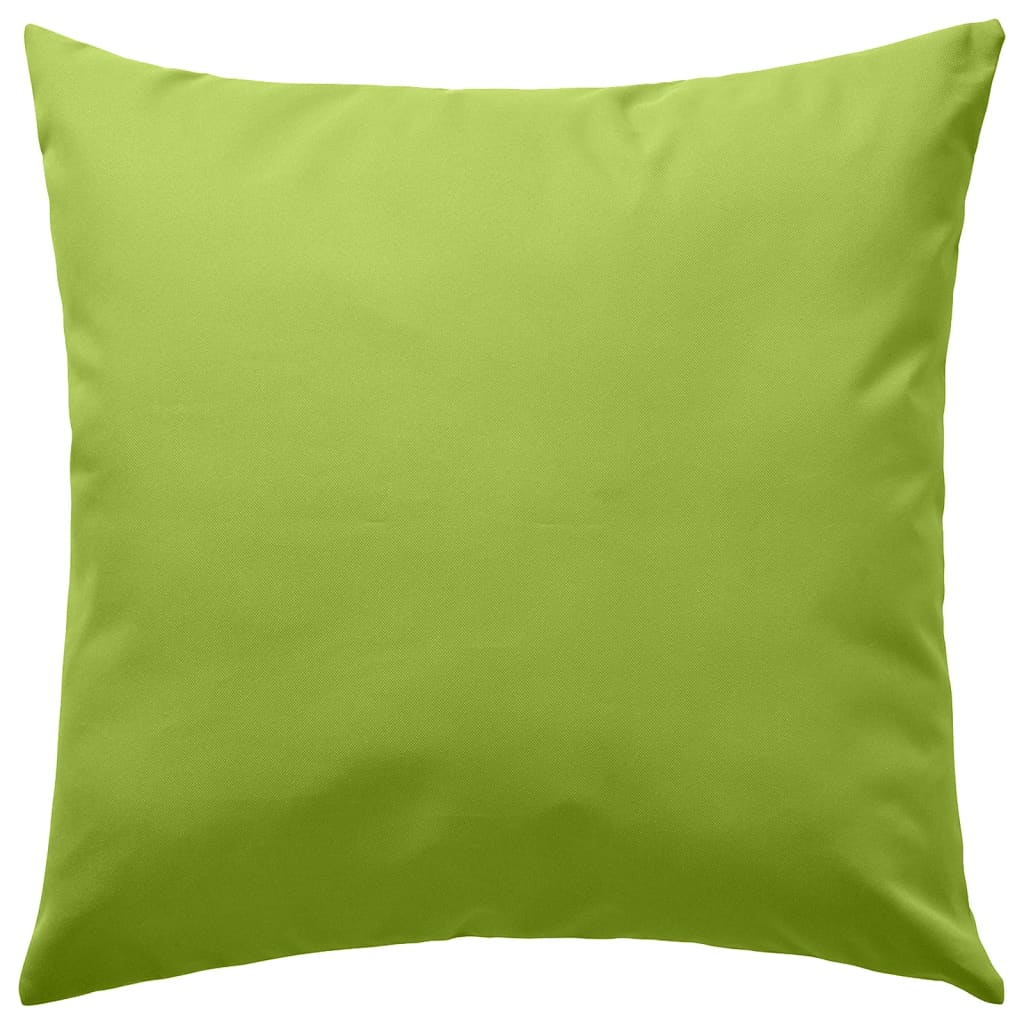 Coussins d'extérieur 45x45 cm vert pomme 4 pcs