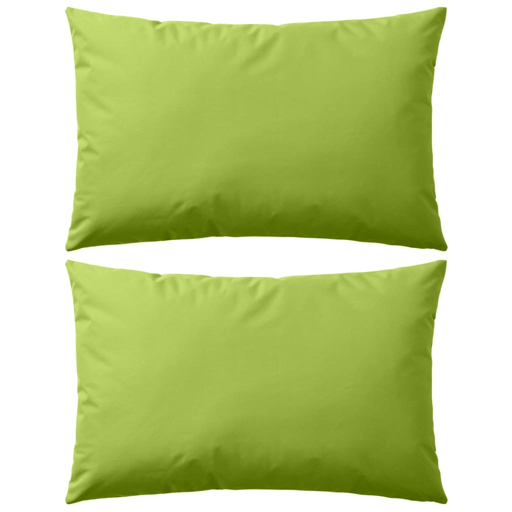 Coussins d'extérieur 45x45 cm vert pomme 4 pcs