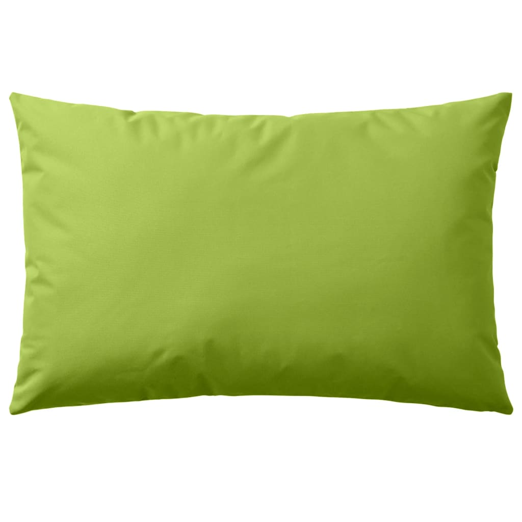 Coussins d'extérieur 45x45 cm vert pomme 4 pcs