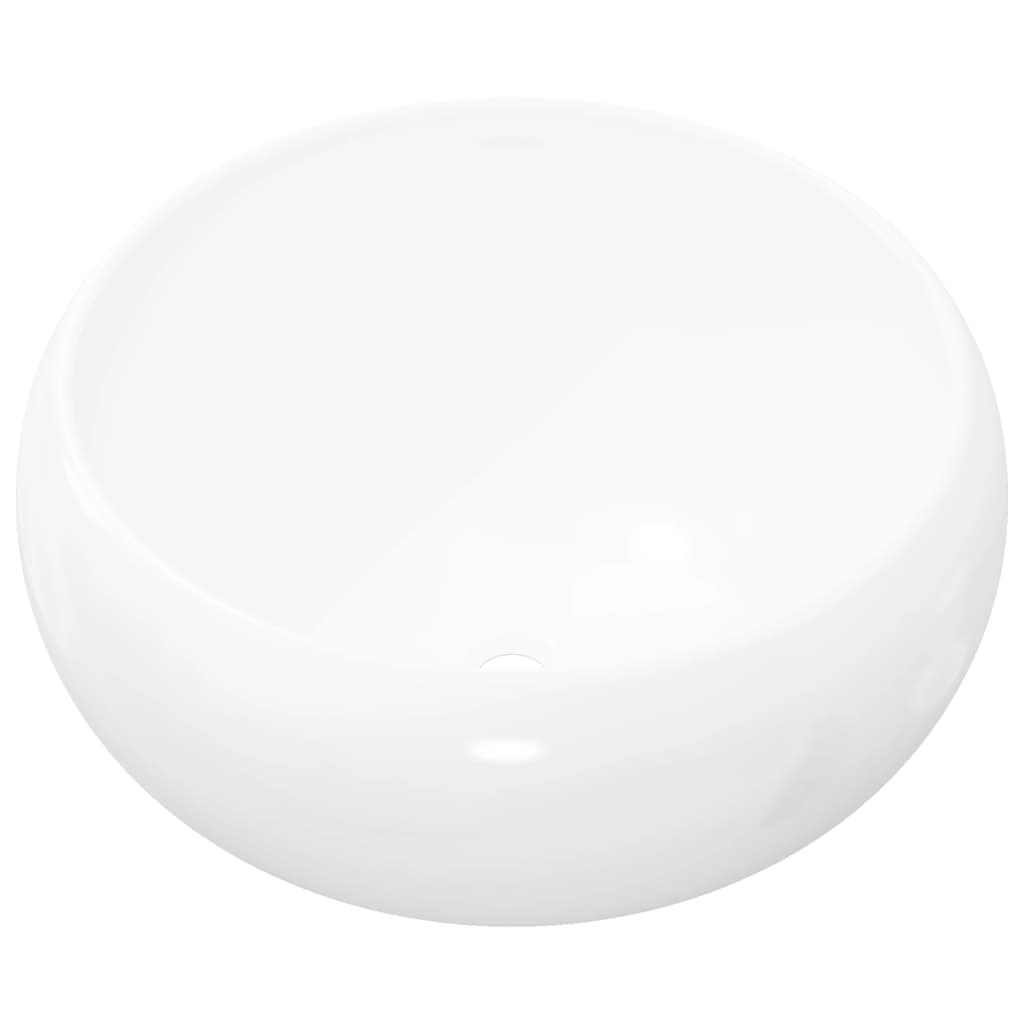 Lavabo rond 40x15 cm en céramique