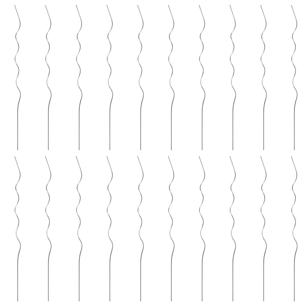 Plantenstok spiraal 170 cm gegalvaniseerd staal 20 st