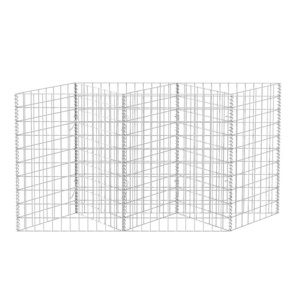 Gabion mand 120x30x100 cm gegalvaniseerd staal