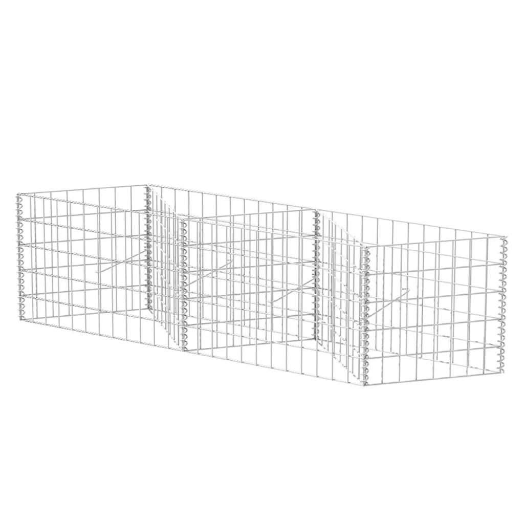 Gabion mand 120x30x100 cm gegalvaniseerd staal