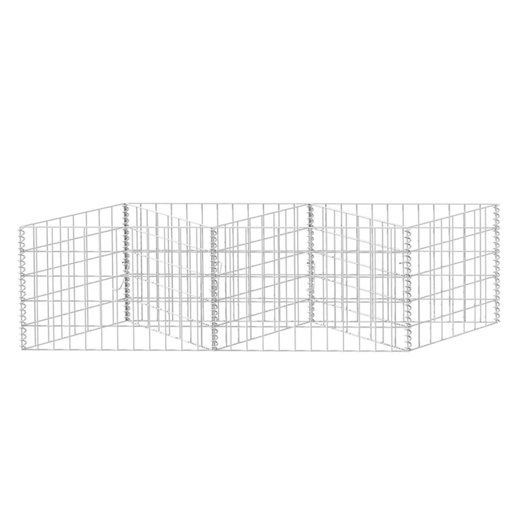 Gabion mand 120x30x100 cm gegalvaniseerd staal