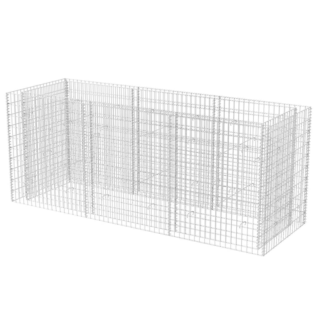 Gabion plantenbak verhoogd 360x90x50 cm staal