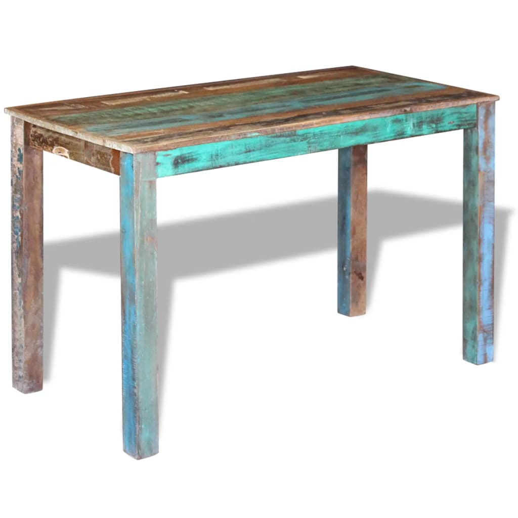 Eettafel 115x60x76 cm massief gerecycled hout