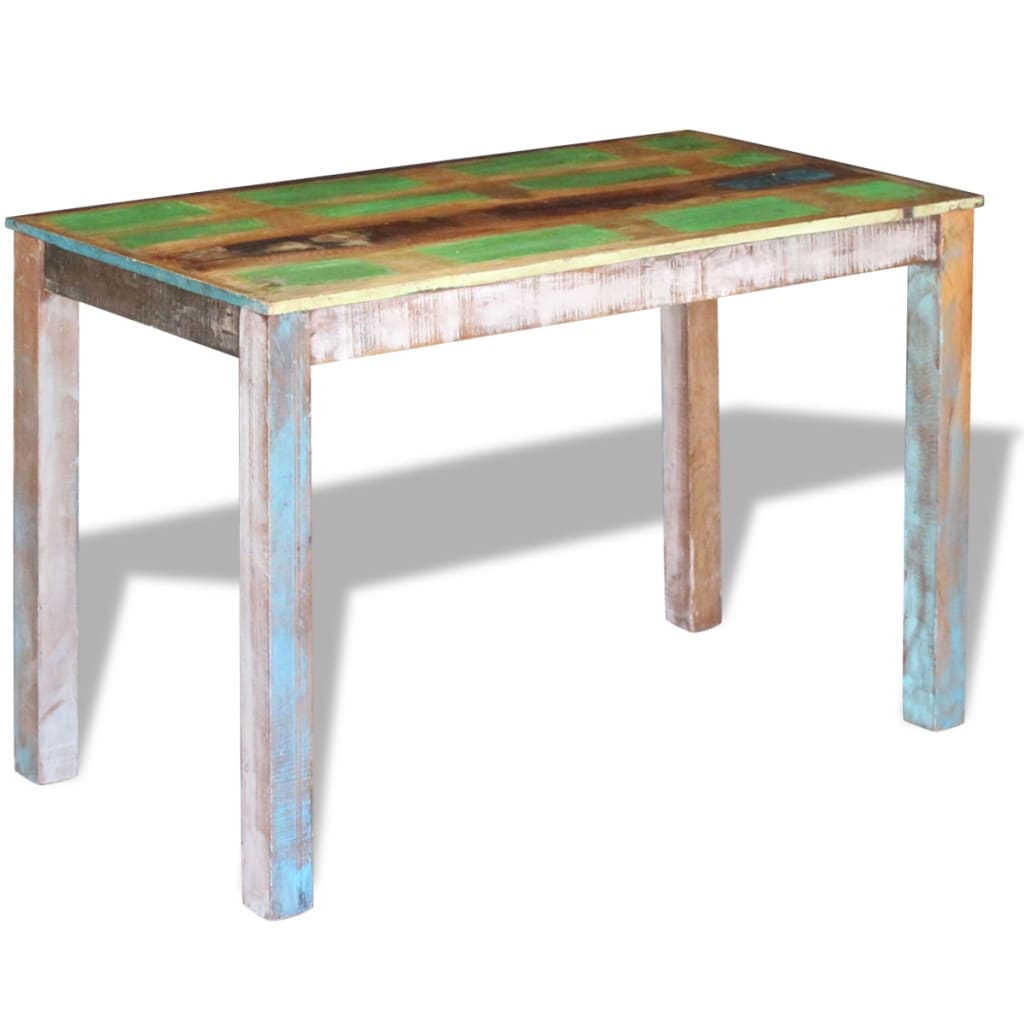 Table à manger 115x60x76 cm bois massif recyclé