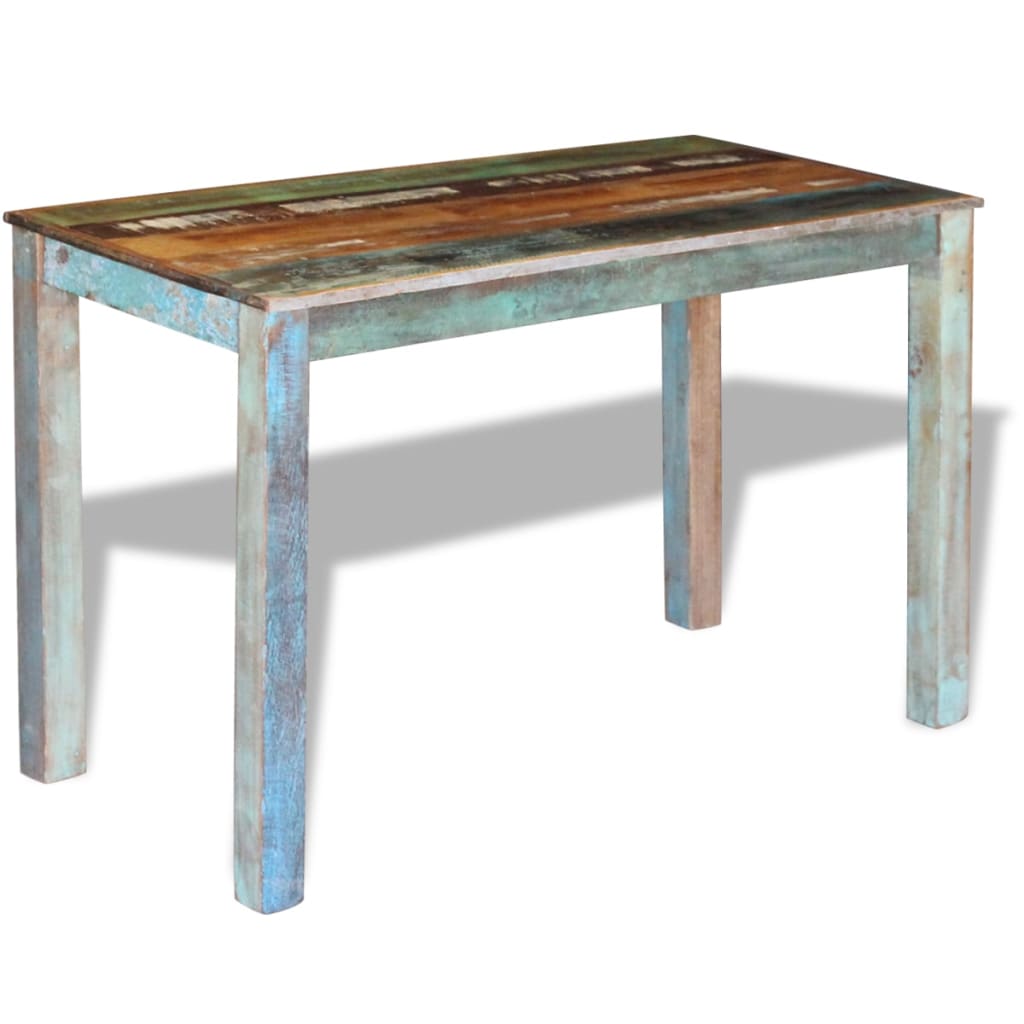 Eettafel 115x60x76 cm massief gerecycled hout