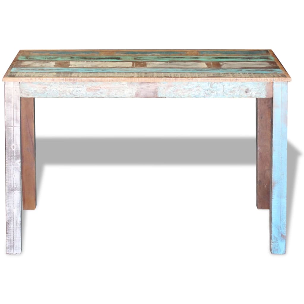 Eettafel 115x60x76 cm massief gerecycled hout