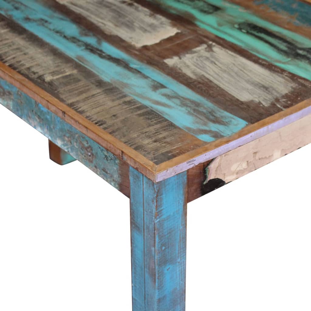 Table à manger 115x60x76 cm bois massif recyclé