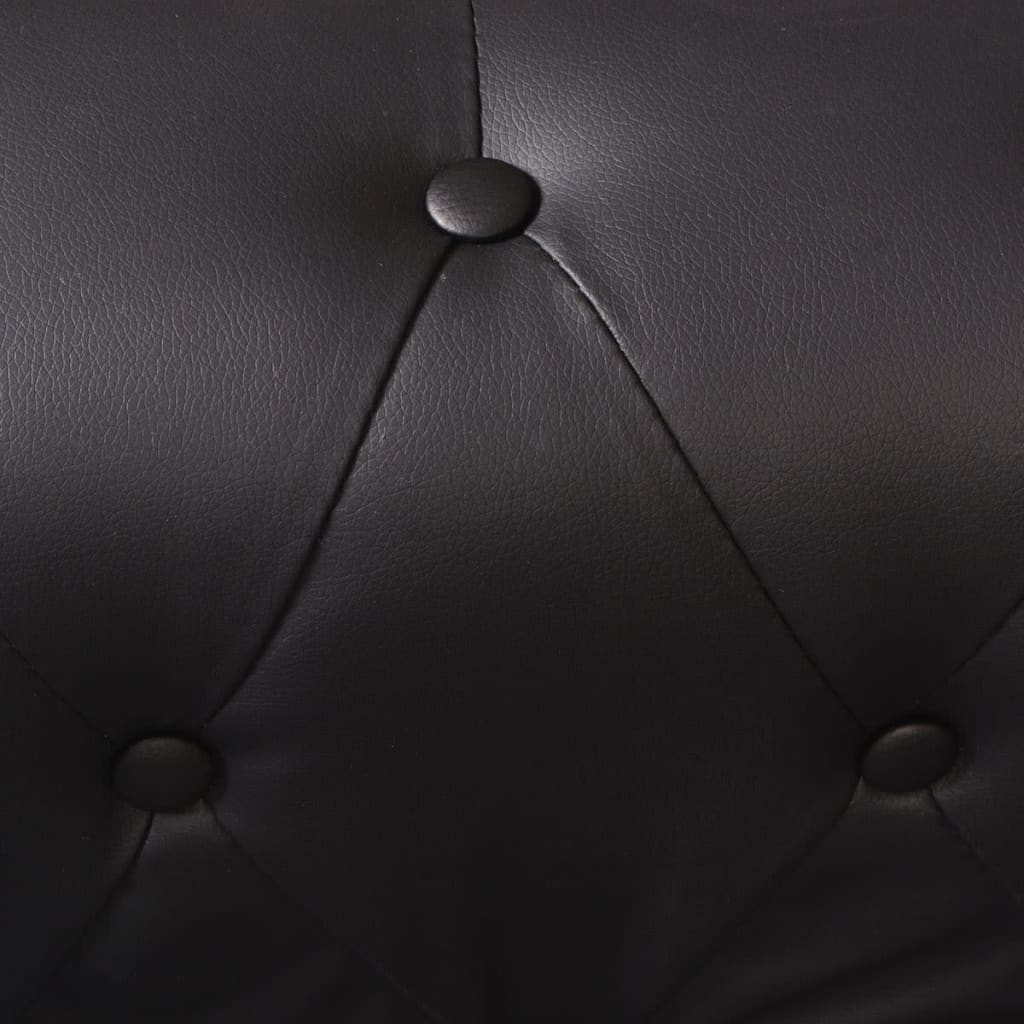 Canapé d'angle Chesterfield 6 places simili cuir