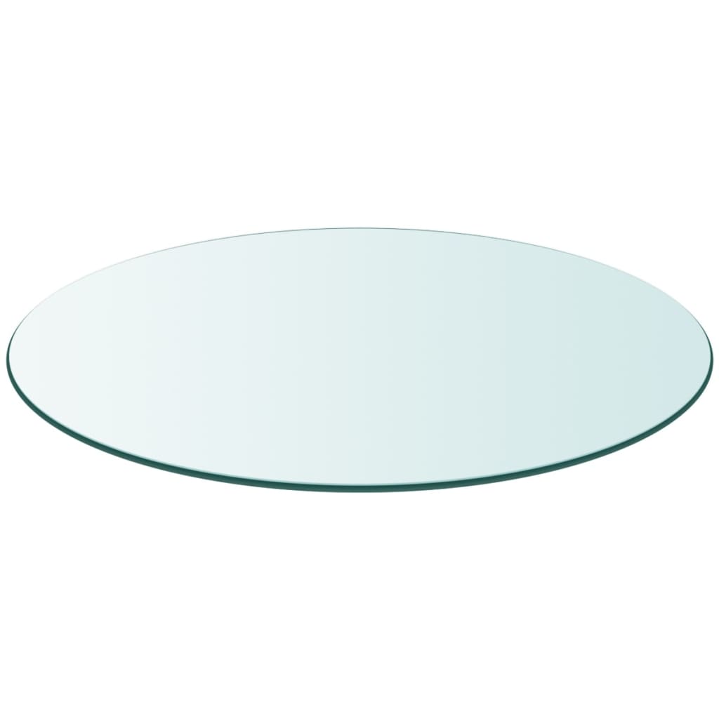 Plateau de table en verre trempé carré 800x800 mm