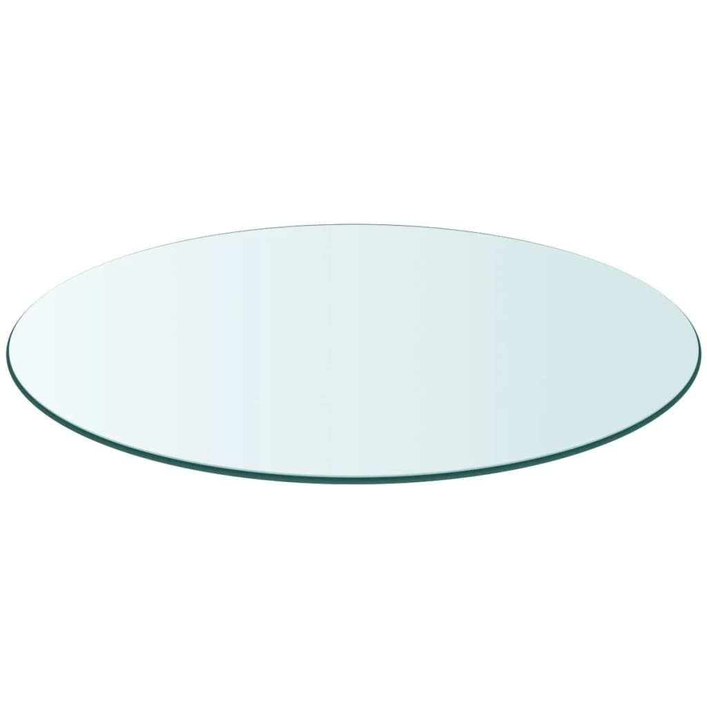 Plateau de table en verre trempé carré 800x800 mm