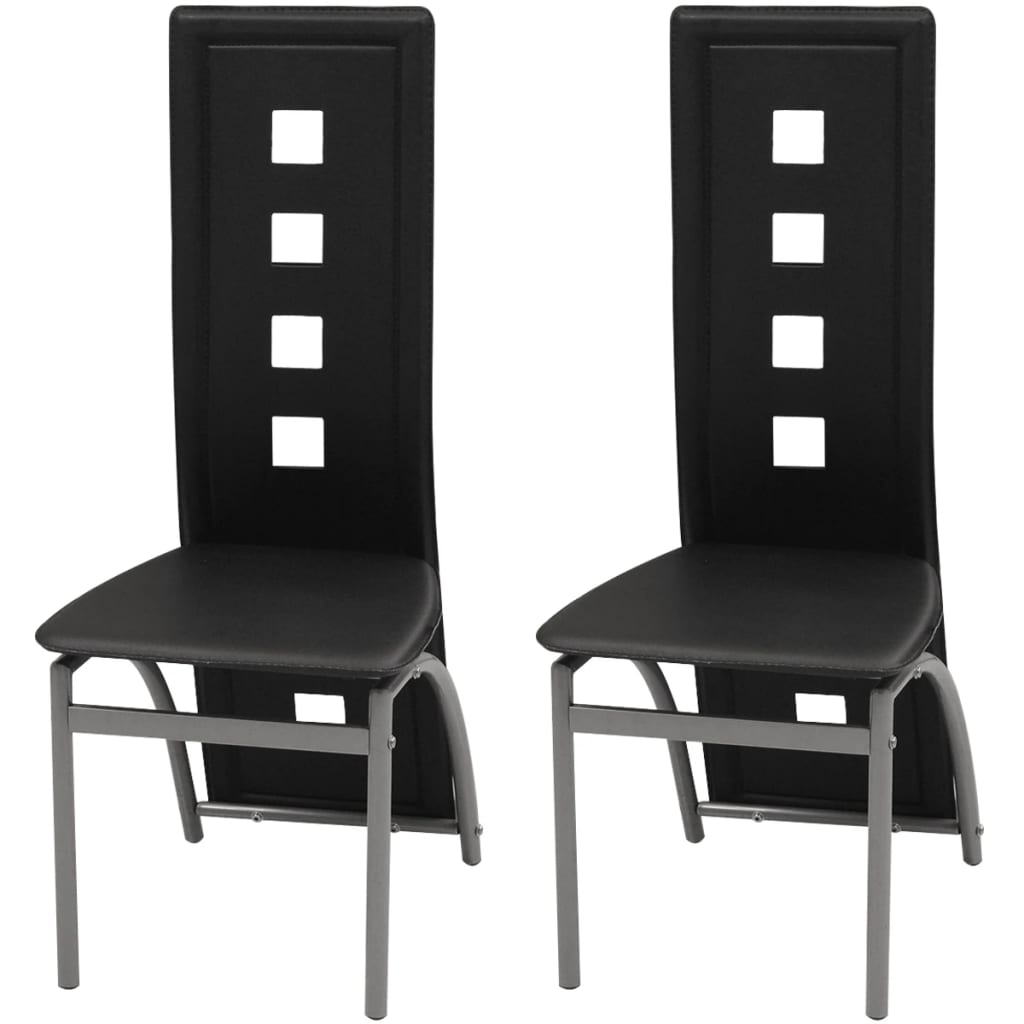 Chaises de salle à manger 6 pcs simili cuir