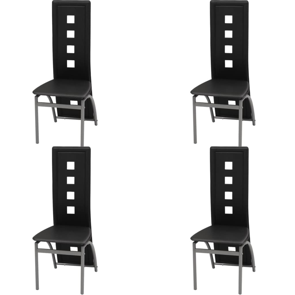 Chaises de salle à manger 6 pcs simili cuir