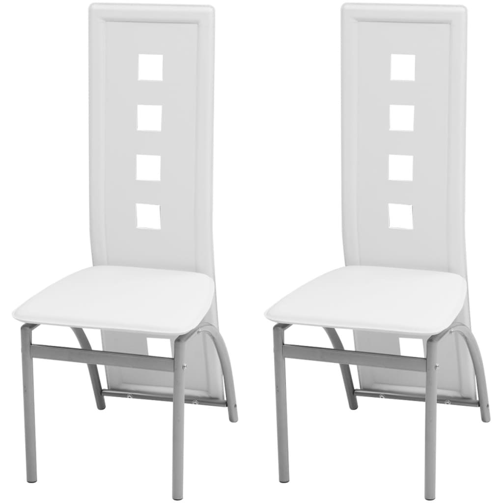 Chaises de salle à manger 6 pcs simili cuir