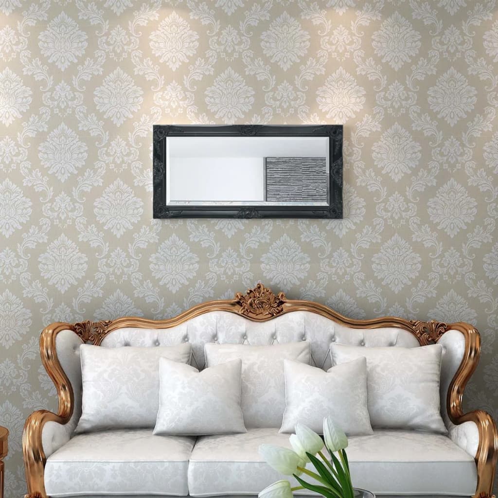 Miroir mural baroque 100 x 50 cm doré