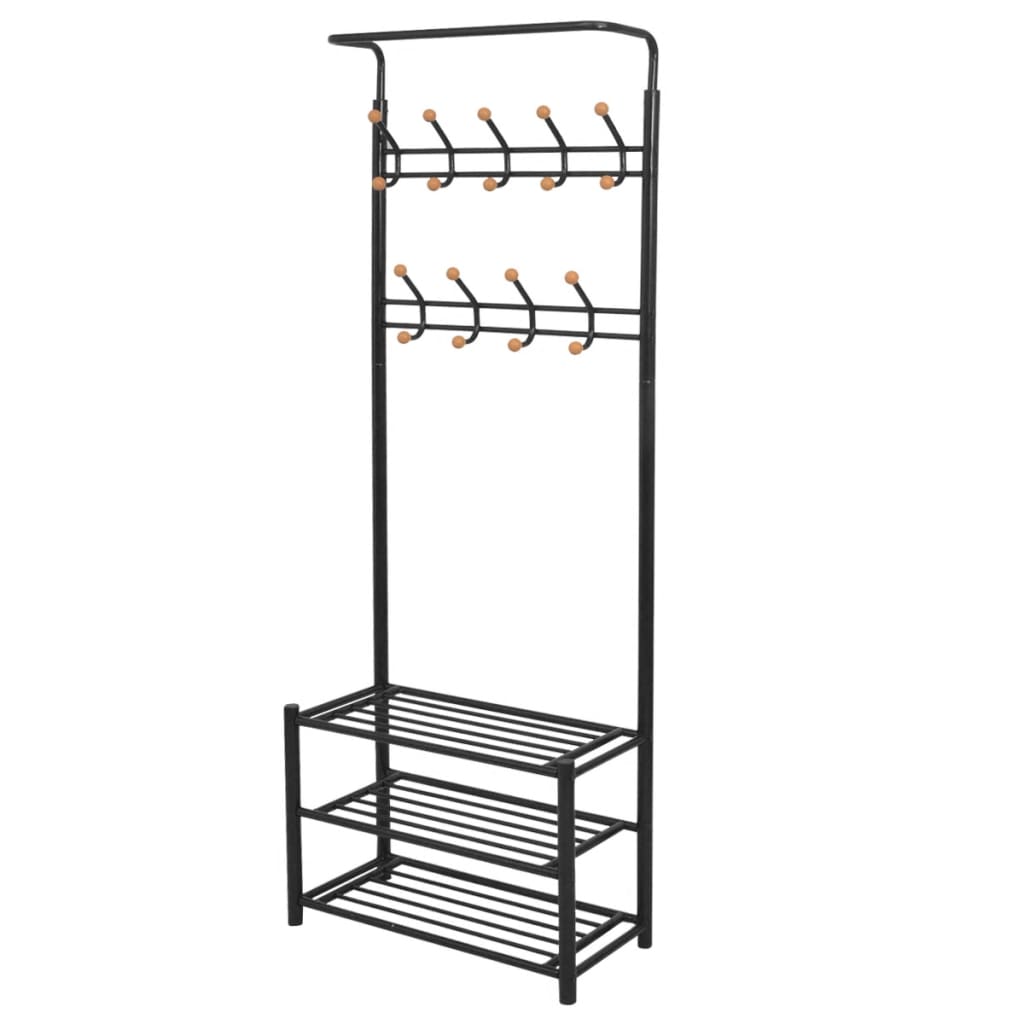 Kledingrek met schoenenopberger 68x32x182,5 cm