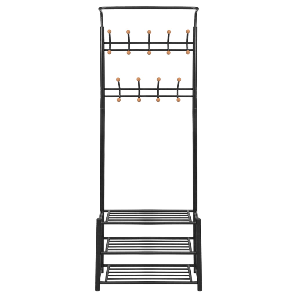 Kledingrek met schoenenopberger 68x32x182,5 cm