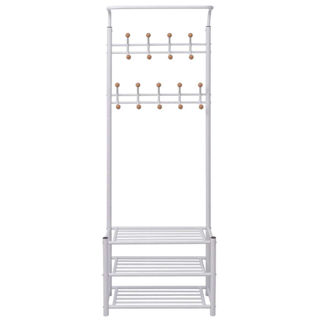 Kledingrek met schoenenopberger 68x32x182,5 cm