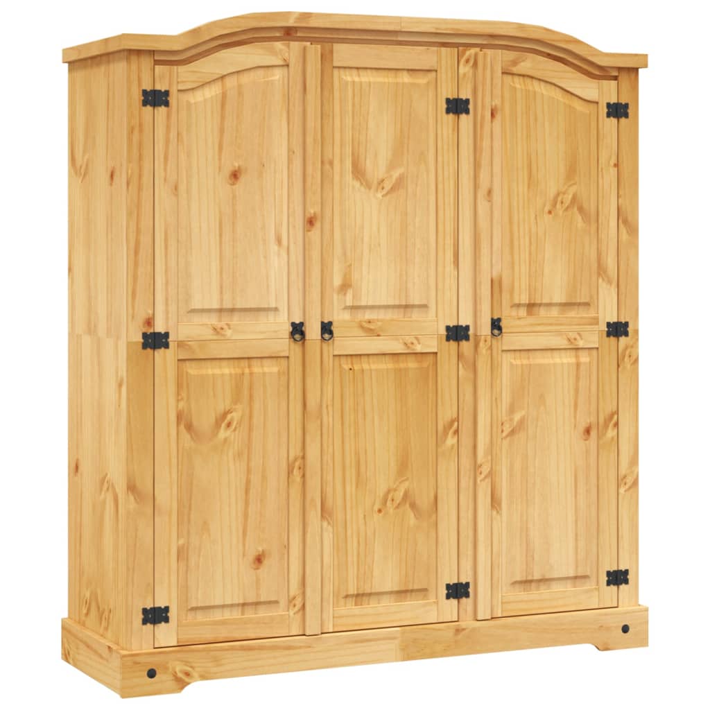 Armoire 3 portes en pin mexicain style Corona