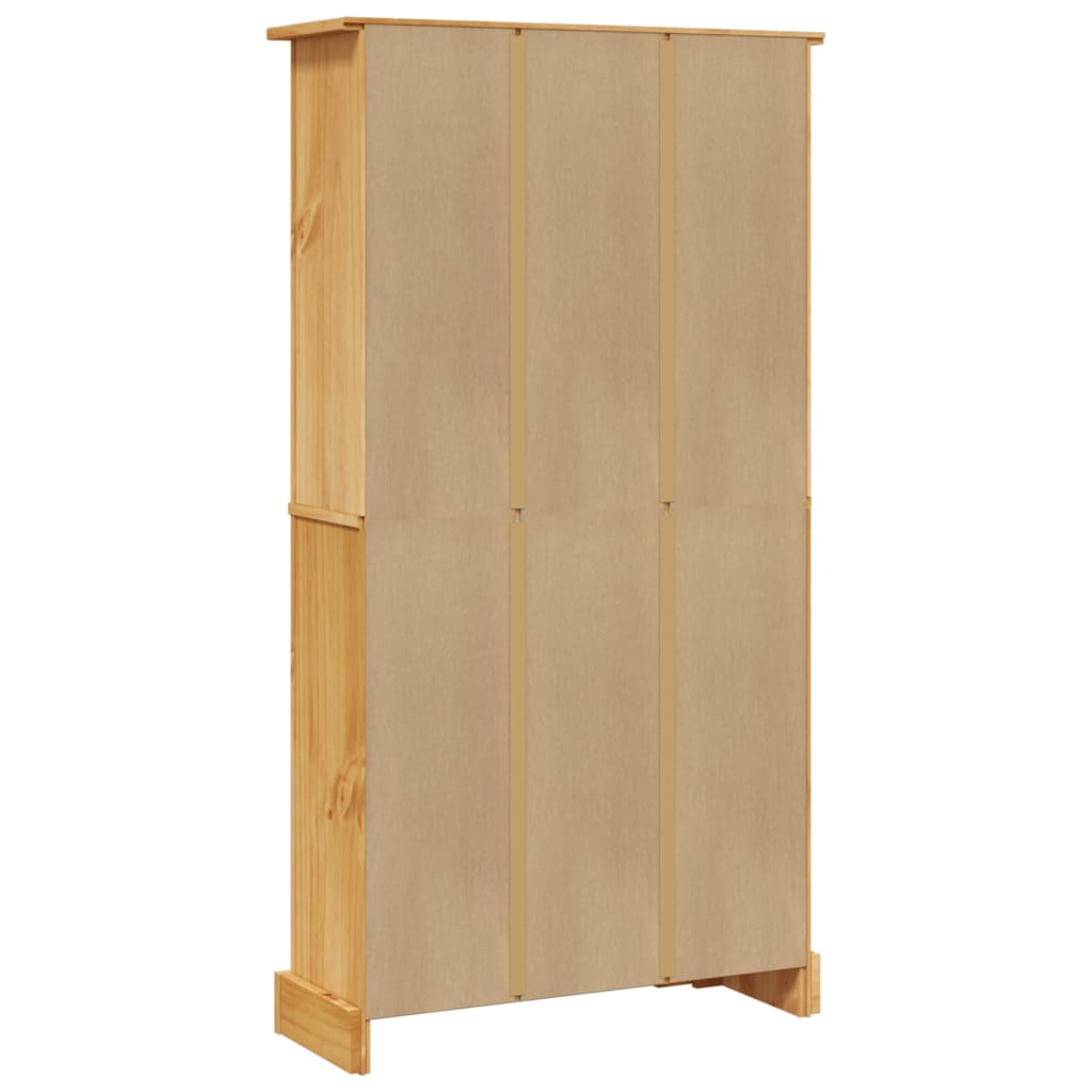 Boekenkast grenenhout met 3 planken Corona-stijl 81x29x100 cm