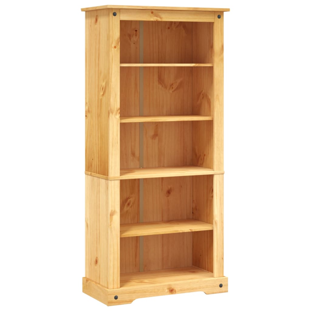 Boekenkast grenenhout met 3 planken Corona-stijl 81x29x100 cm