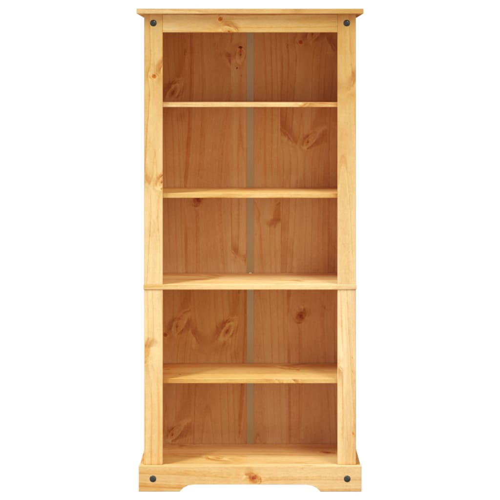 Boekenkast grenenhout met 3 planken Corona-stijl 81x29x100 cm