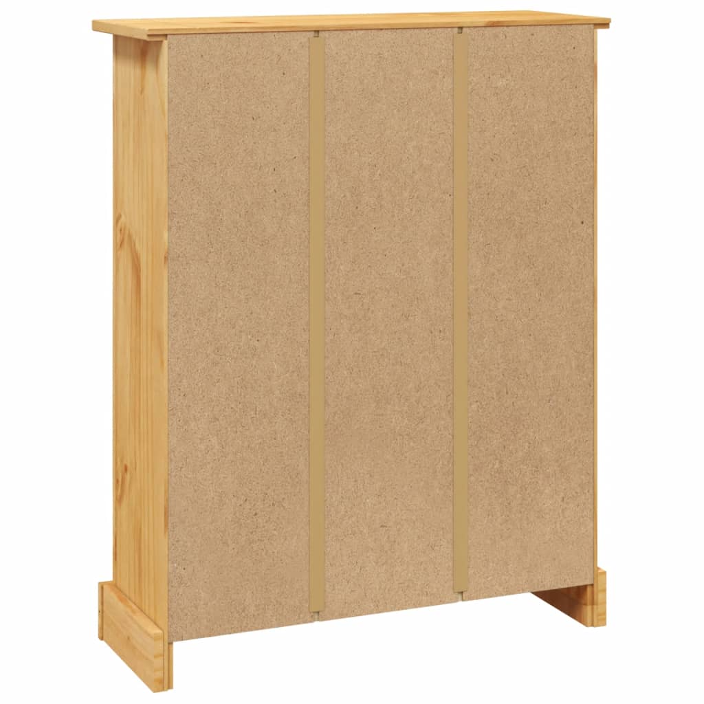 Boekenkast grenenhout met 3 planken Corona-stijl 81x29x100 cm