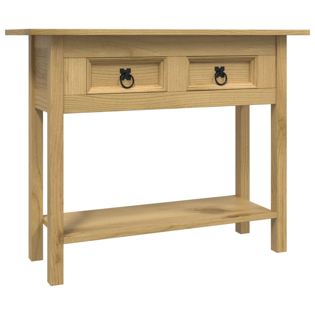 Table console en pin mexicain style Corona 90x34,5x73 cm