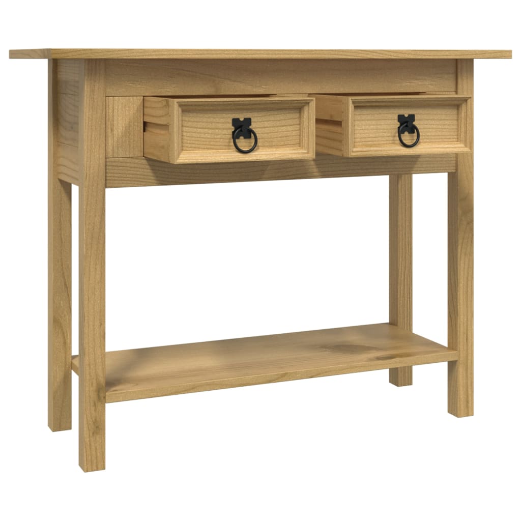 Table console en pin mexicain style Corona 90x34,5x73 cm