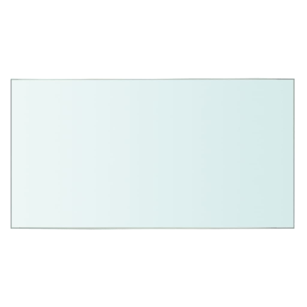 Wandschap transparant 90x12 cm glas