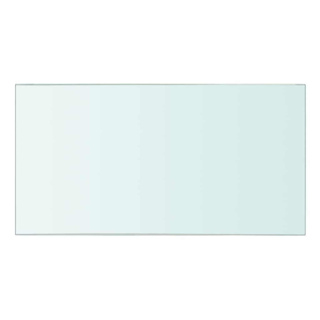 Wandschap transparant 90x12 cm glas