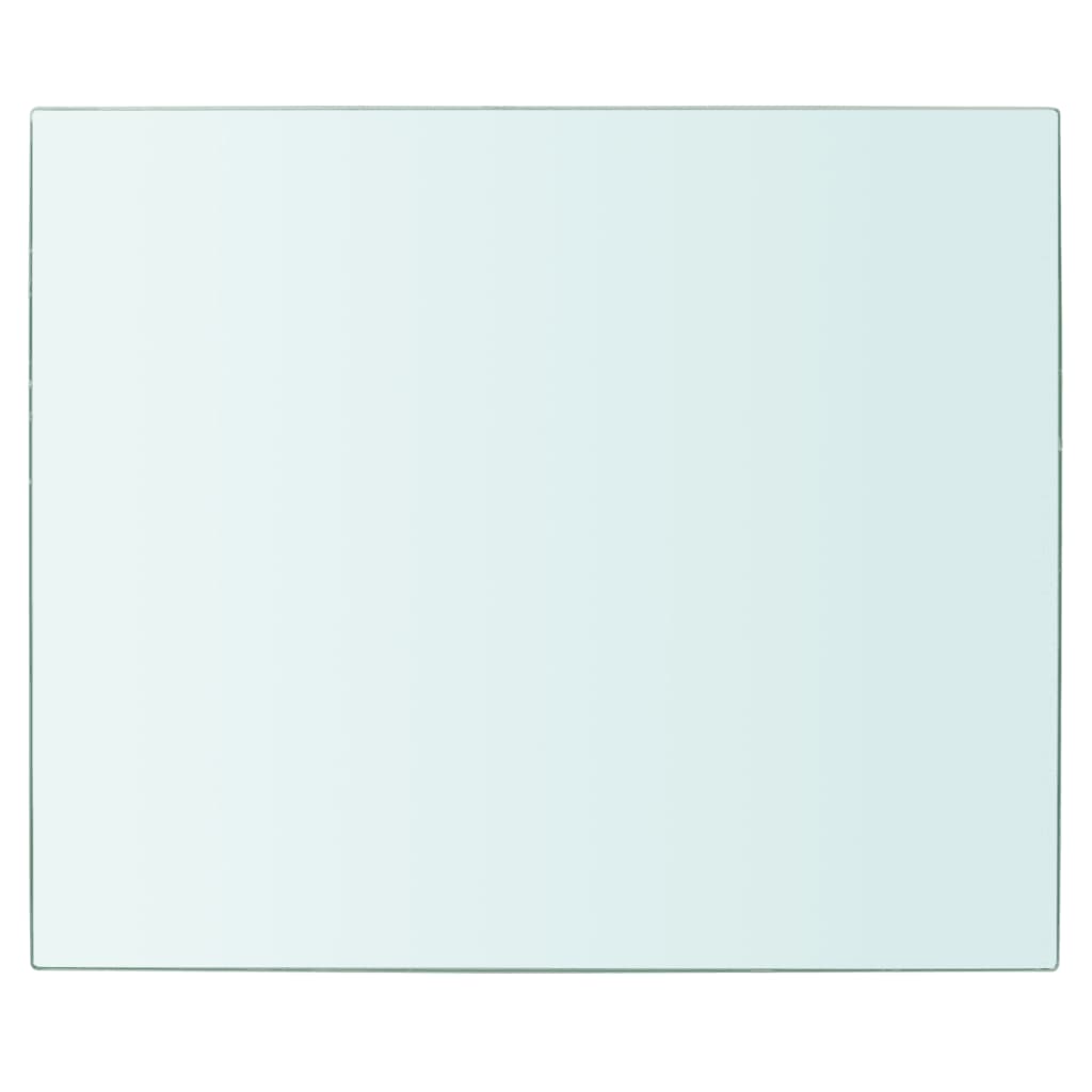 Wandschap transparant 90x12 cm glas