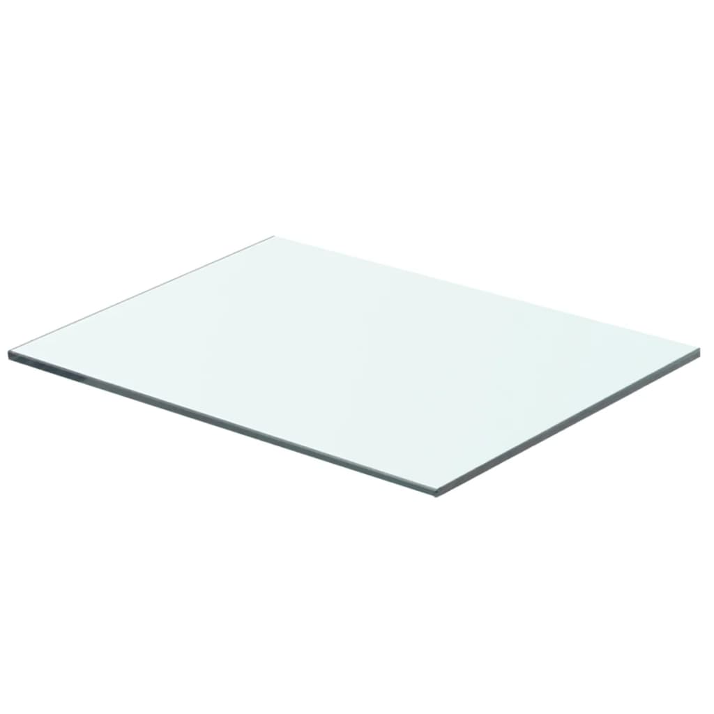 Wandschap transparant 90x12 cm glas