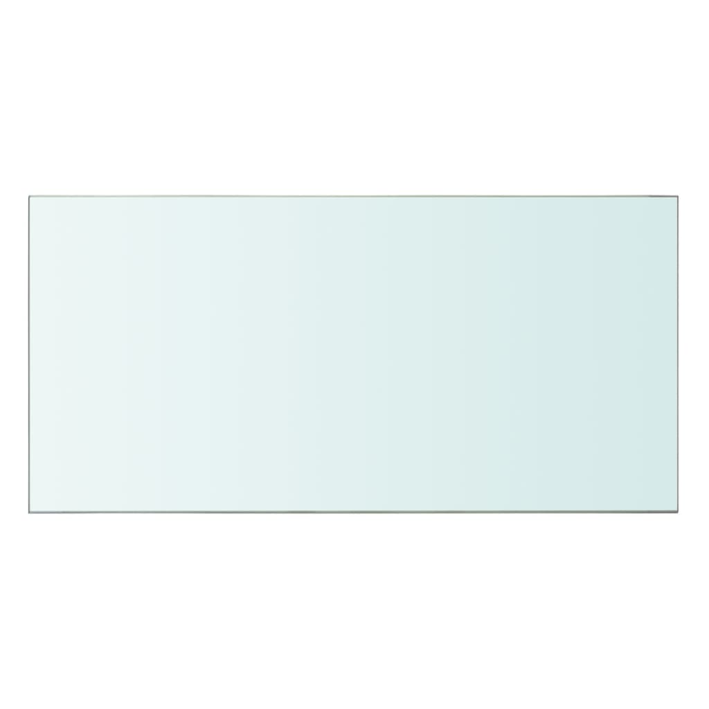 Wandschap transparant 90x12 cm glas