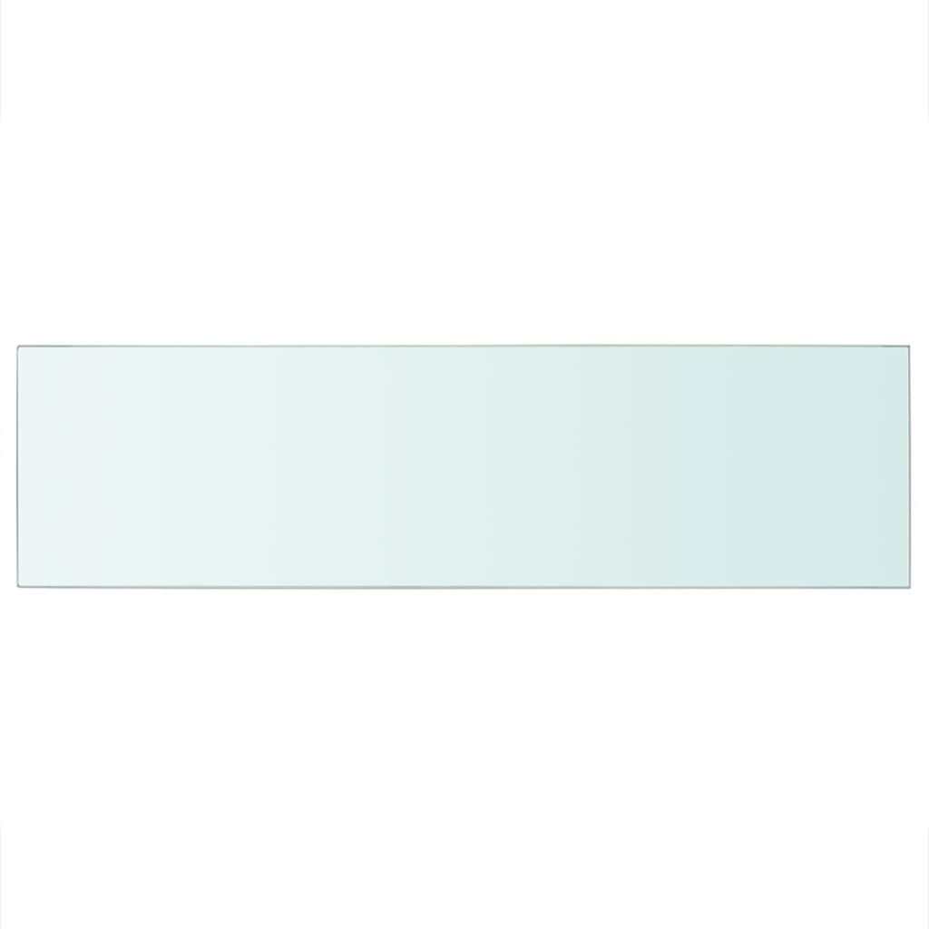 Wandschap transparant 90x12 cm glas