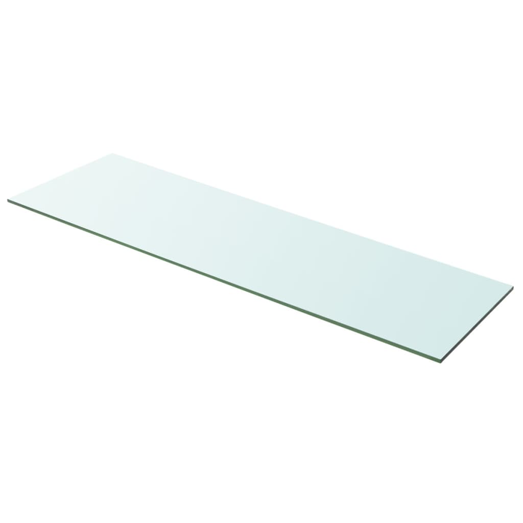 Wandschap transparant 90x12 cm glas