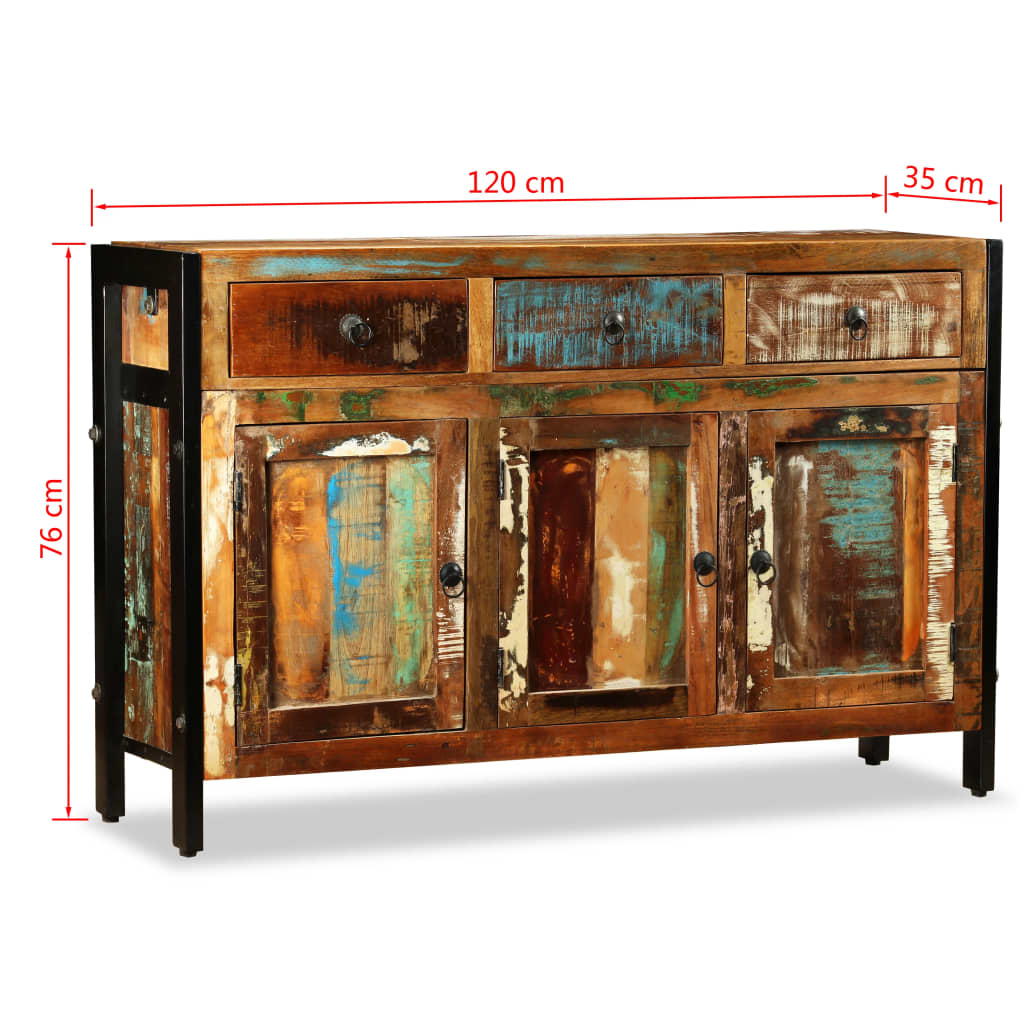 Dressoir 120x35x75 cm massief acaciahout