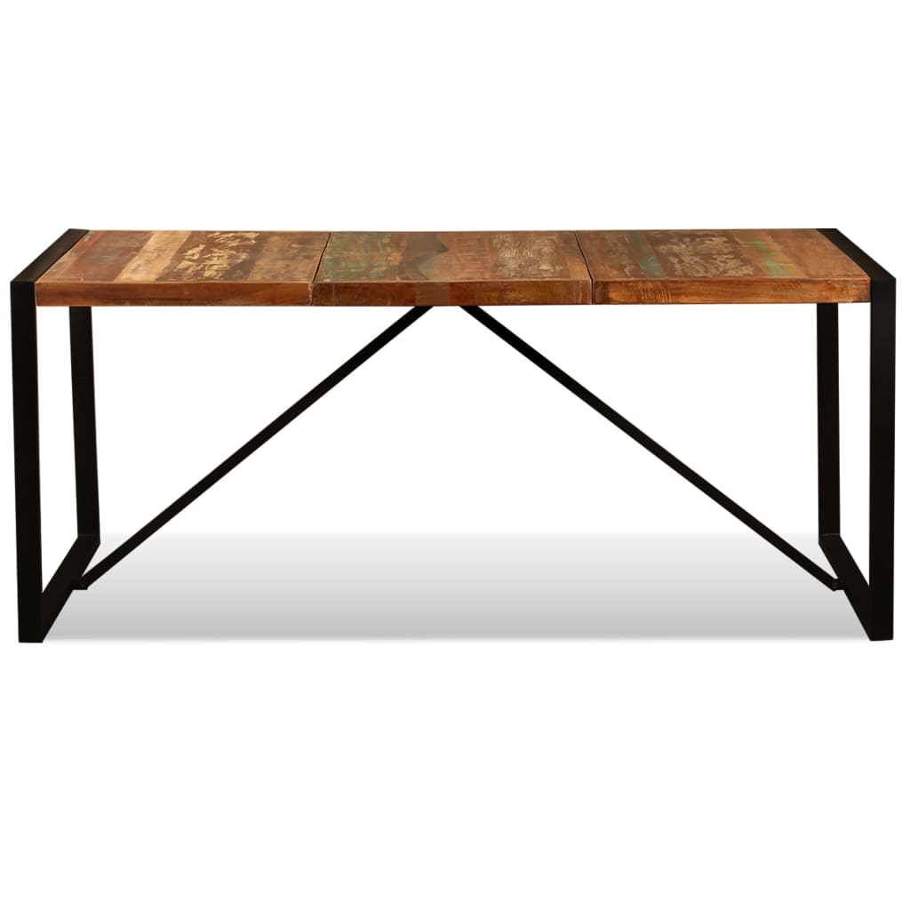 Eettafel 180 cm massief ruw mangohout