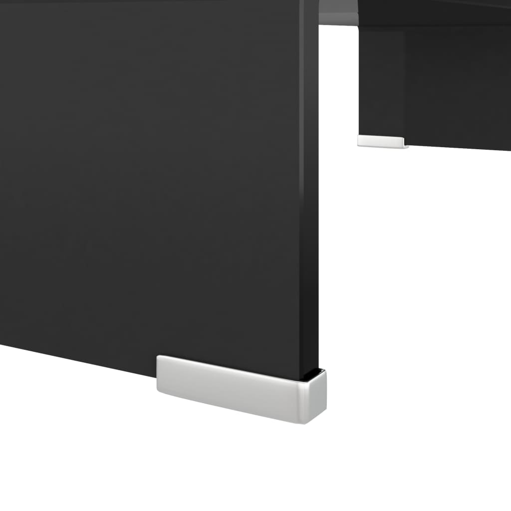 Meuble TV/rehausseur de moniteur 120x30x13 cm verre