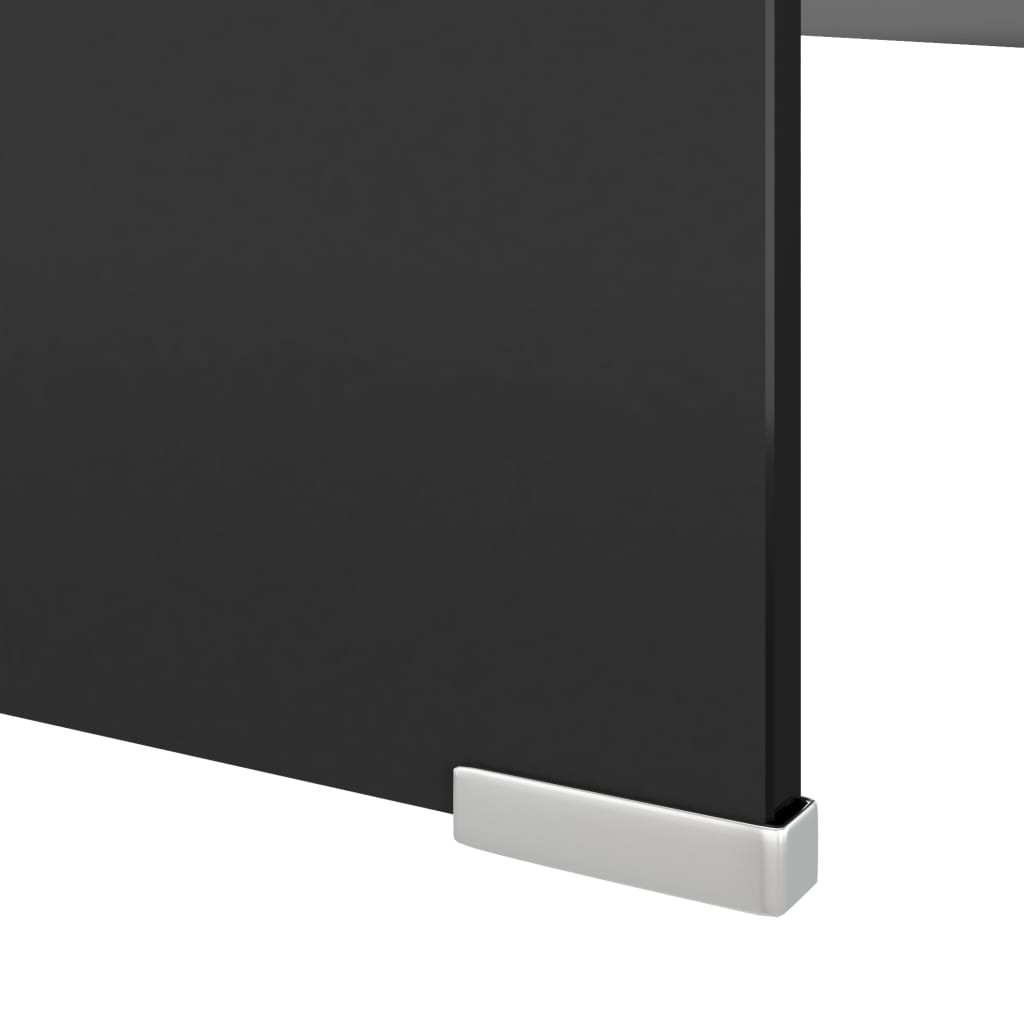 Meuble TV/rehausseur de moniteur 120x30x13 cm verre