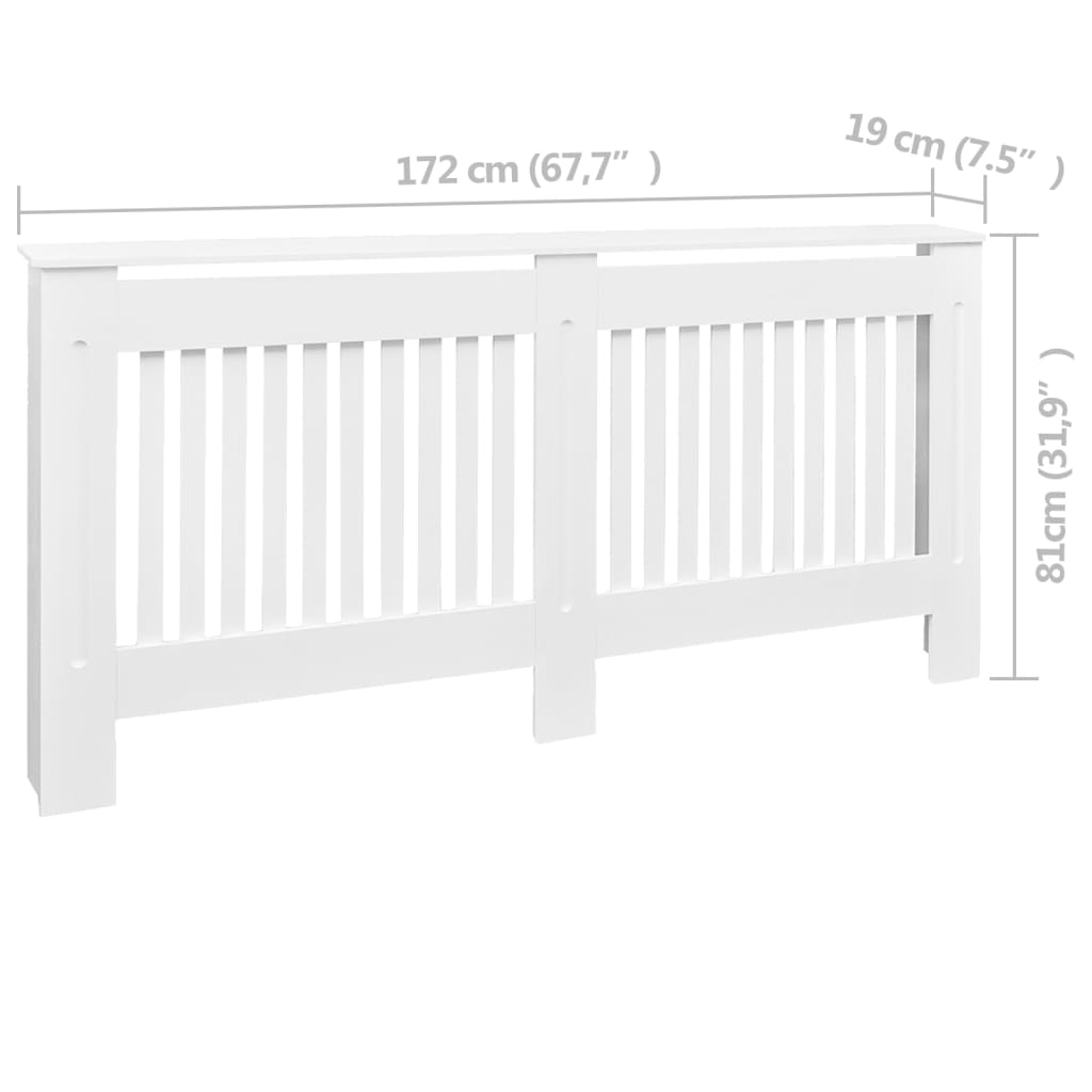 Radiatorombouw 172x19x81 cm MDF