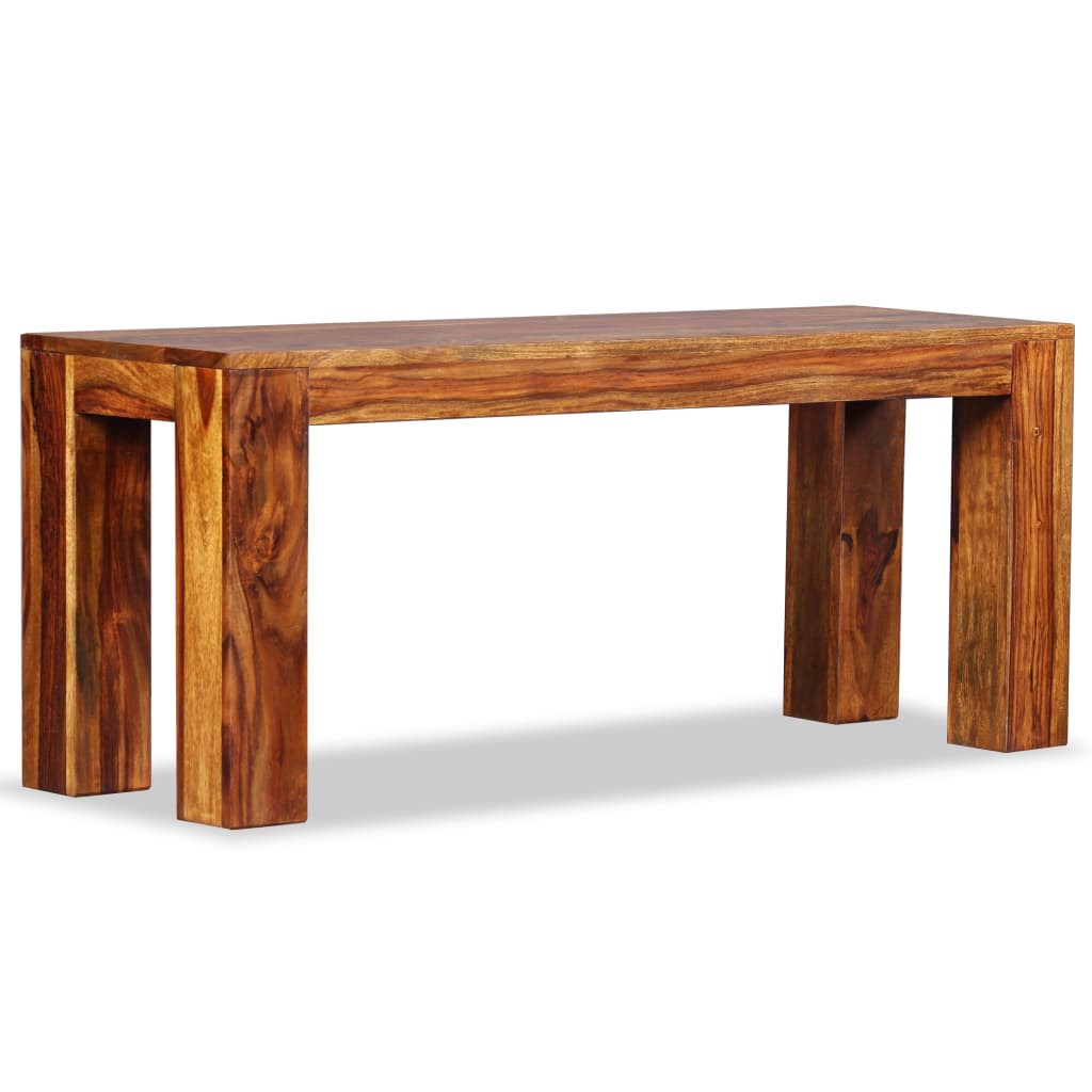 Banc 110x35x45 cm en bois de Sesham massif