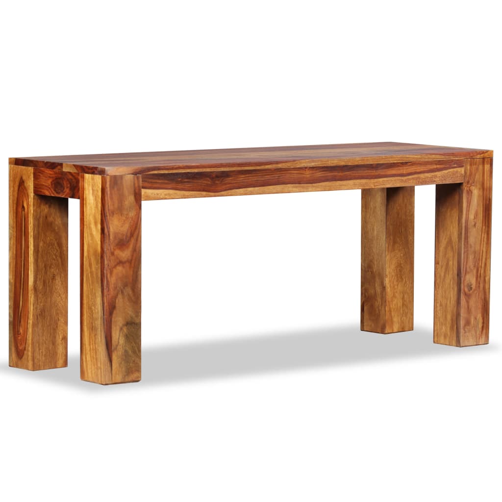 Banc 110x35x45 cm en bois de Sesham massif