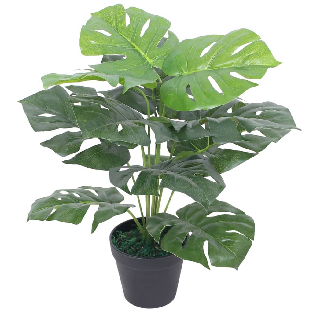 Plante artificielle avec pot monstera 45 cm vert